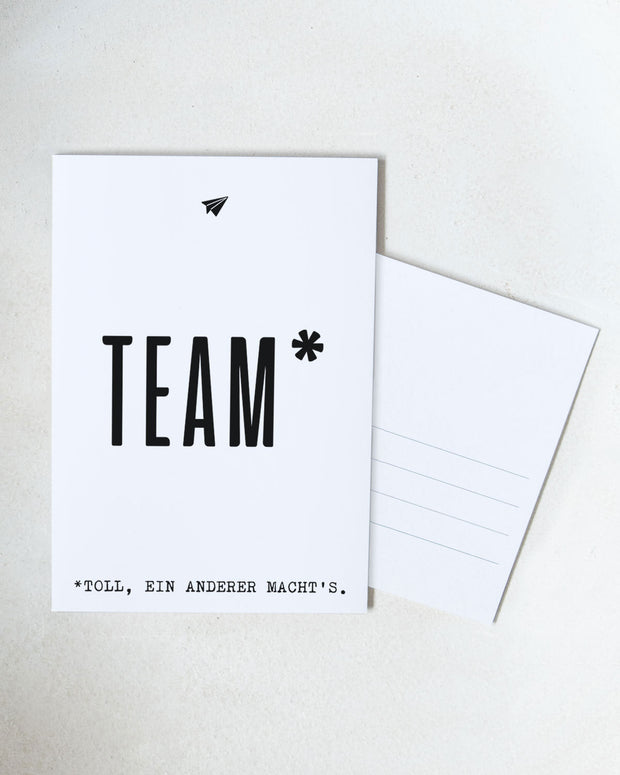 Team - Postkarte