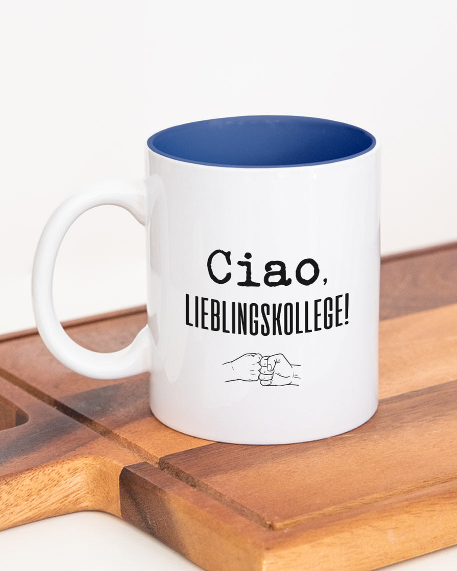 Ciao, Lieblingskollege! - Tasse Dunkelblau Tasse Lieblingskollegen