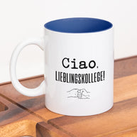 Ciao, Lieblingskollege! - Tasse Dunkelblau Tasse Lieblingskollegen