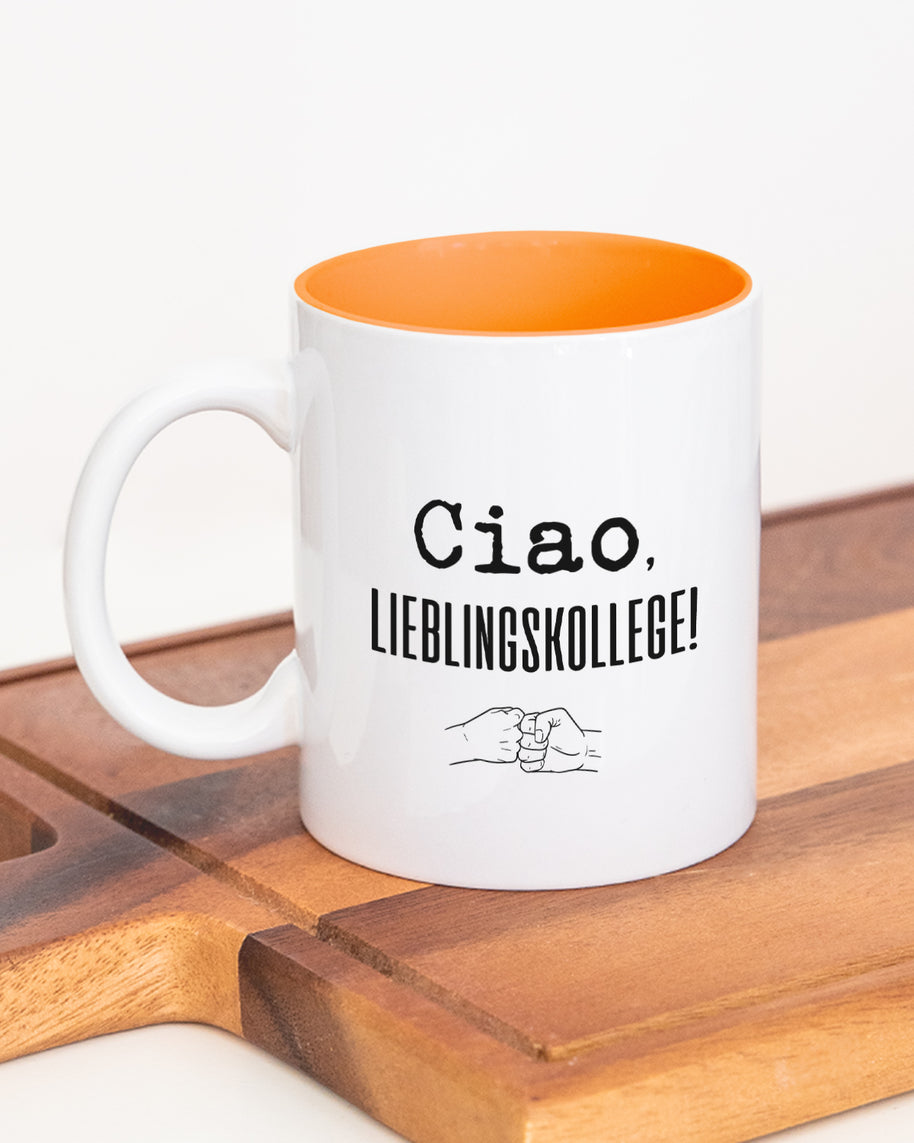 Ciao, Lieblingskollege! - Tasse Orange Tasse Lieblingskollegen