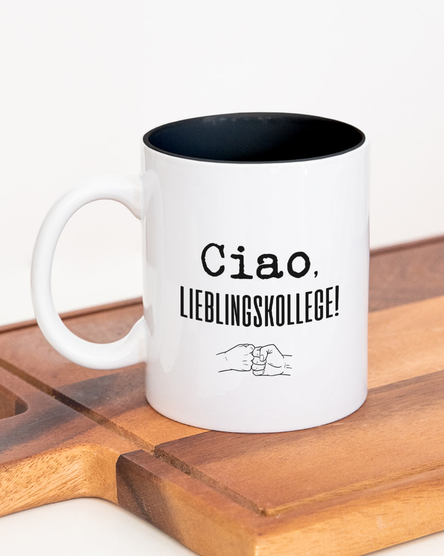 Ciao, Lieblingskollege! - Tasse Schwarz Tasse Lieblingskollegen