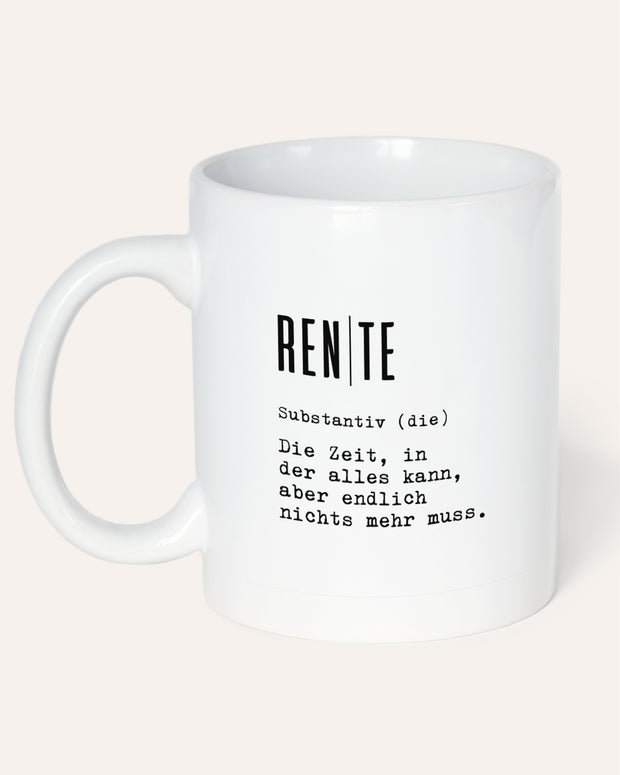 Definition Rente - Tasse Tasse Lieblingskollegen