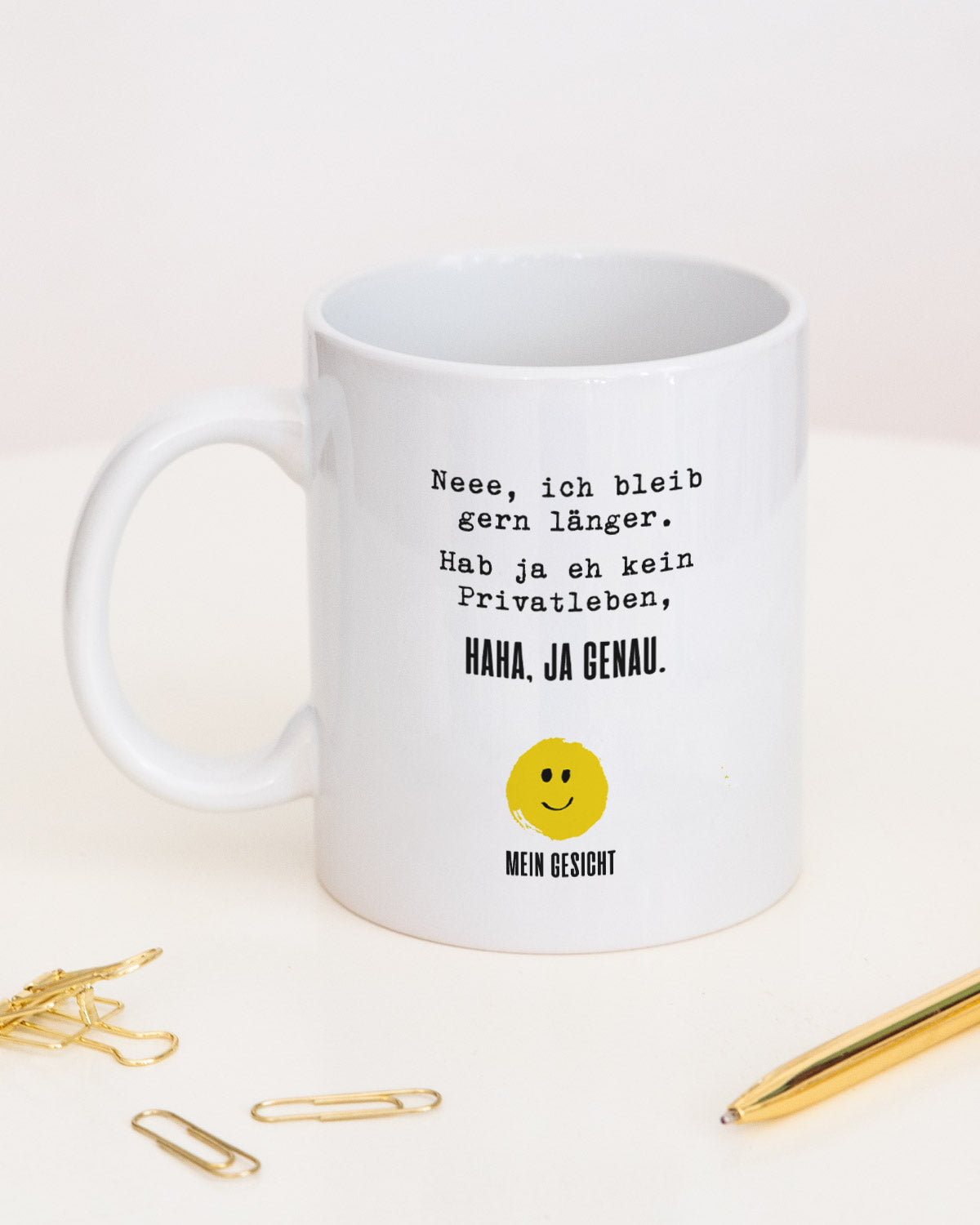Neee, ich bleib gern länger. - Tasse Tasse Lieblingskollegen®