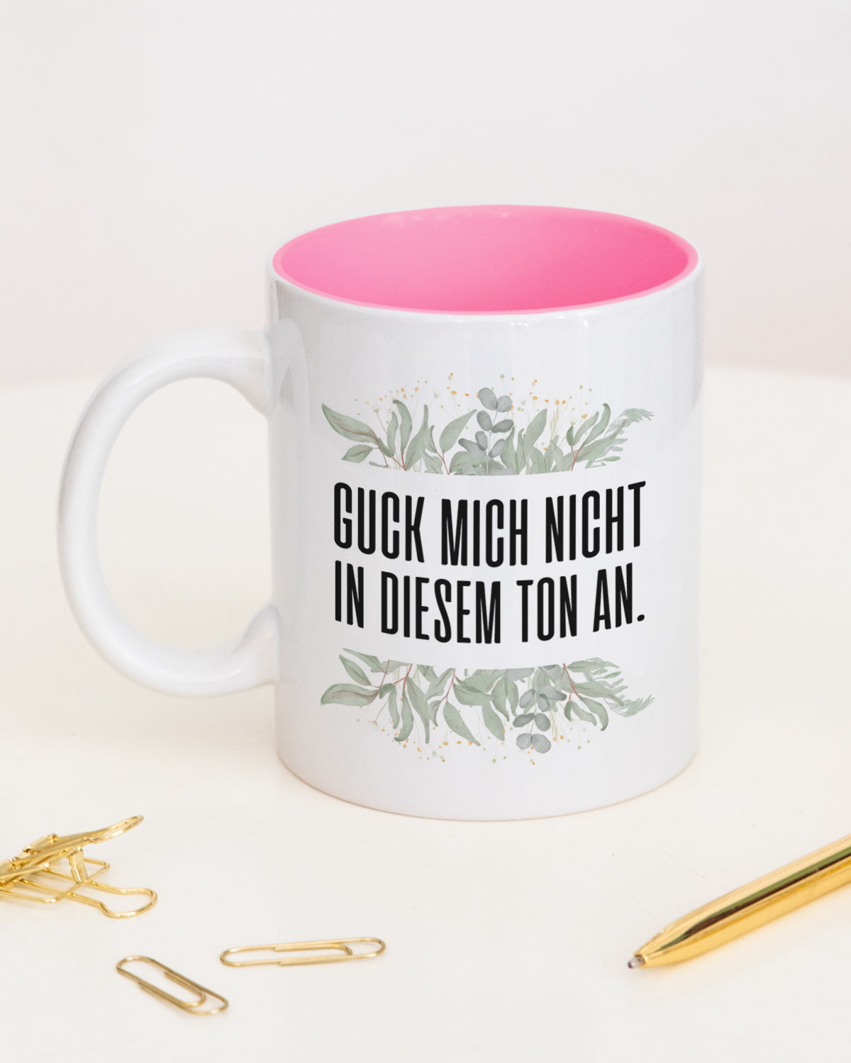 Guck mich nicht in diesem Ton an. - Tasse Pink Tasse Lieblingskollegen®
