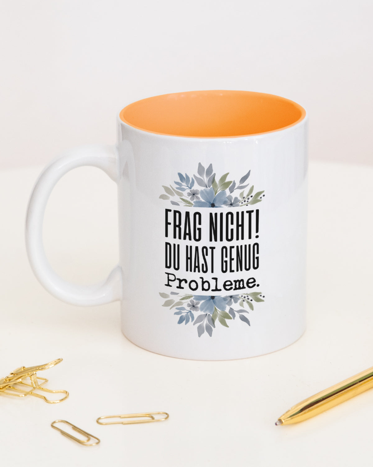 Guck mich nicht in diesem Ton an. - Tasse Orange Tasse Lieblingskollegen®