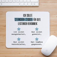 Sternchen-Sticker - Mousepad