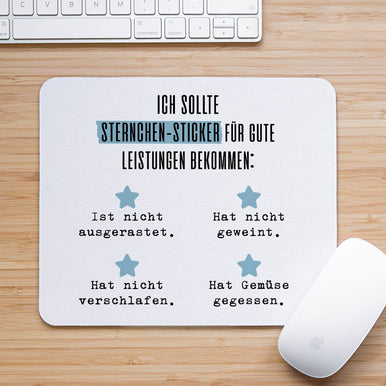 Ich sollte auch mal Sternchen-Sticker für gute Leistungen bekommen ...