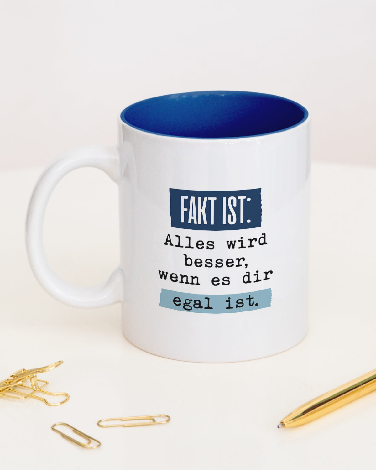 Fakt ist: - Tasse Dunkelblau Tasse Lieblingskollegen®
