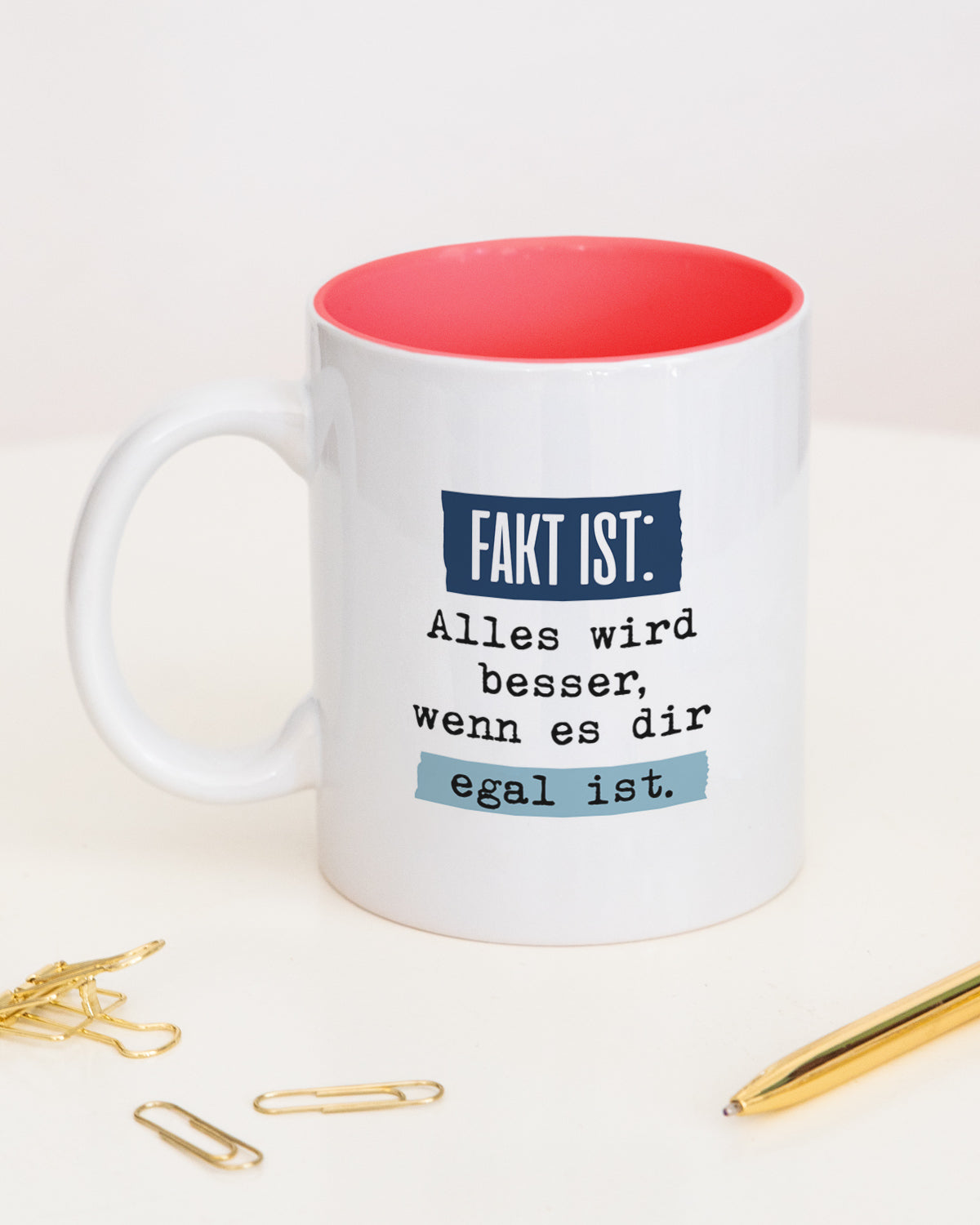 Fakt ist: - Tasse Rot Tasse Lieblingskollegen®