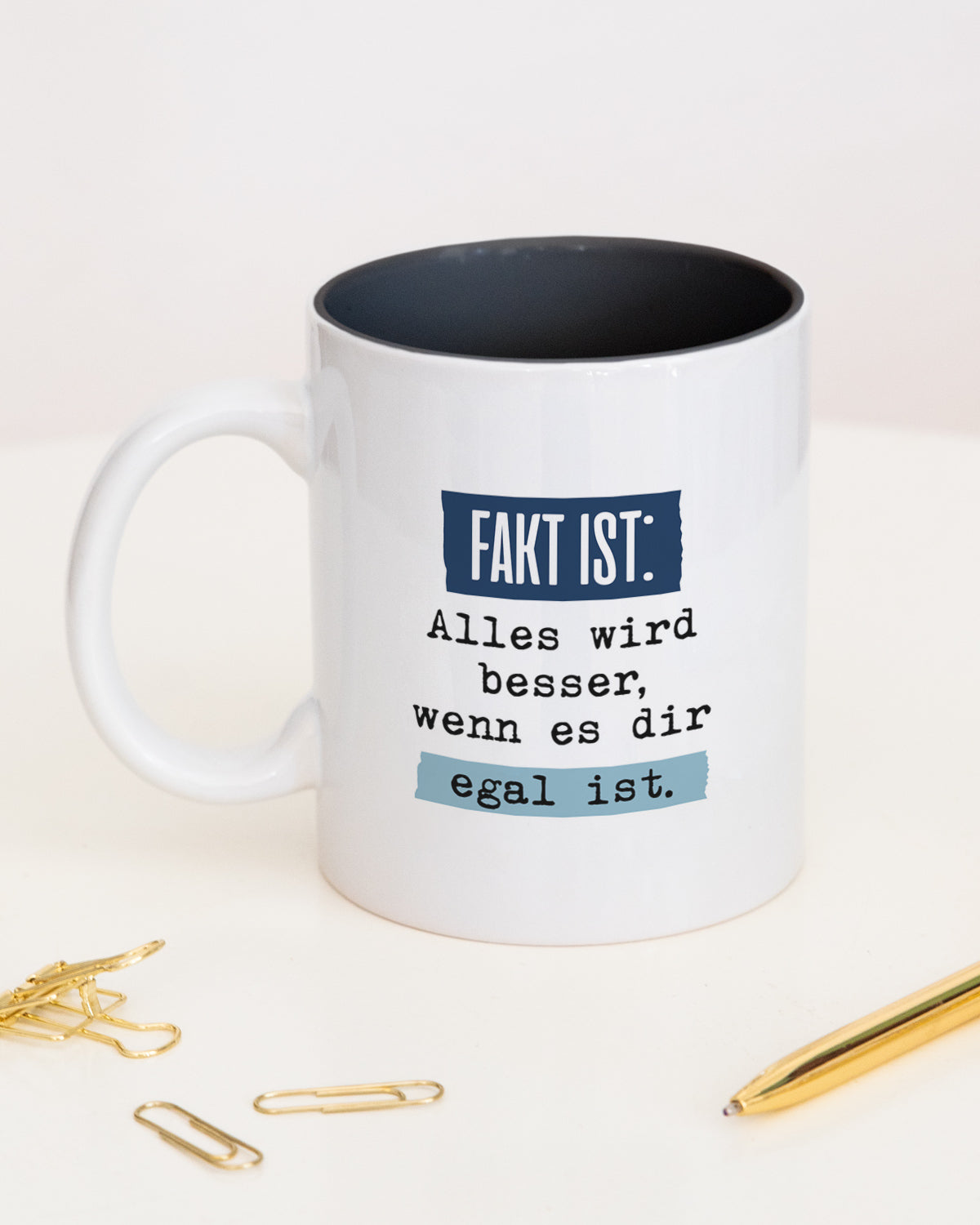 Fakt ist: - Tasse Schwarz Tasse Lieblingskollegen®