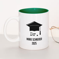 Dr. - Tasse Dunkelgrün Tasse Lieblingskollegen