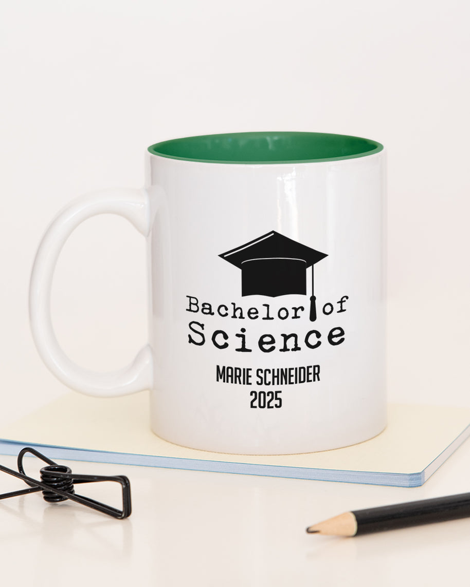 Bachelor of Science - Tasse Dunkelgrün Tasse Lieblingskollegen