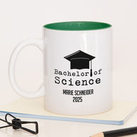 Bachelor of Science - Tasse Dunkelgrün Tasse Lieblingskollegen