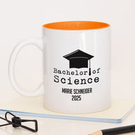 Bachelor of Science - Tasse Orange Tasse Lieblingskollegen