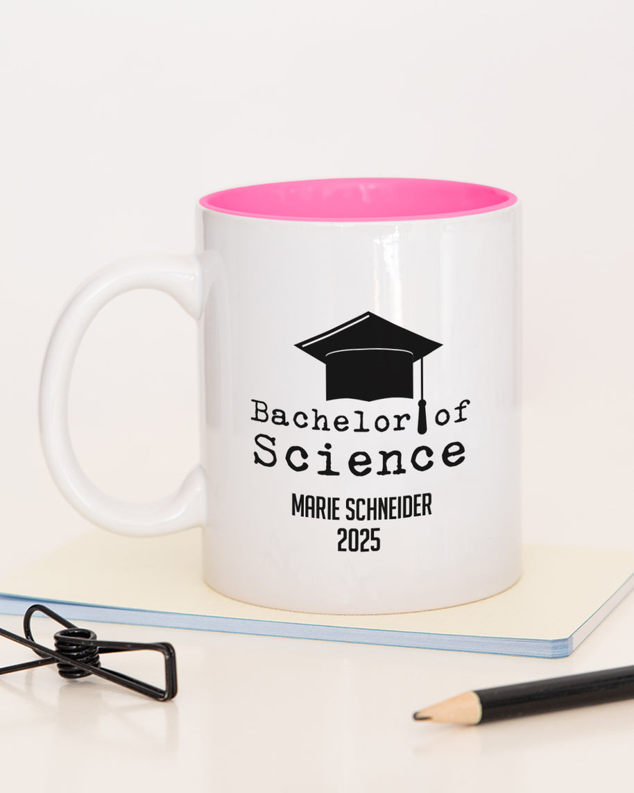 Bachelor of Science - Tasse Pink Tasse Lieblingskollegen