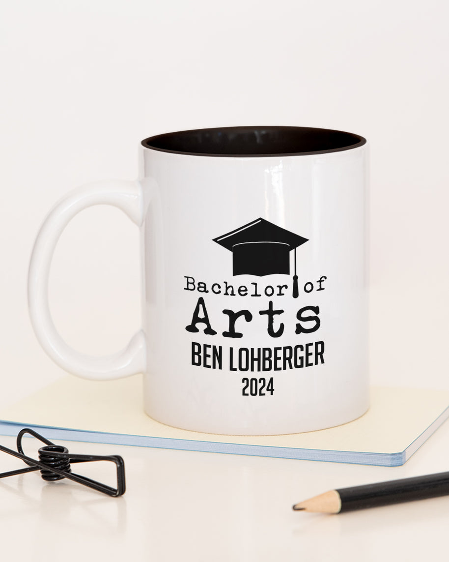 Bachelor of Arts - Tasse Schwarz Tasse Lieblingskollegen