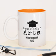 Bachelor of Arts - Tasse Orange Tasse Lieblingskollegen
