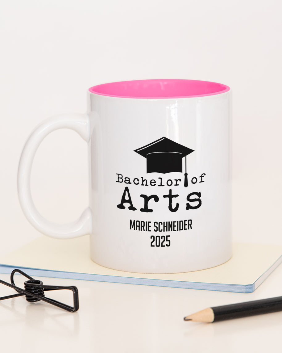 Bachelor of Arts - Tasse Pink Tasse Lieblingskollegen