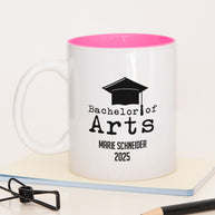 Bachelor of Arts - Tasse Pink Tasse Lieblingskollegen