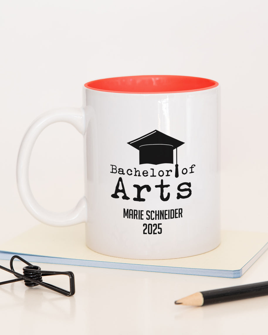 Bachelor of Arts - Tasse Rot Tasse Lieblingskollegen
