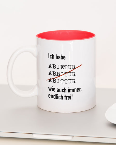 Ich habe Abitur - Tasse Rot Tasse Lieblingskollegen®