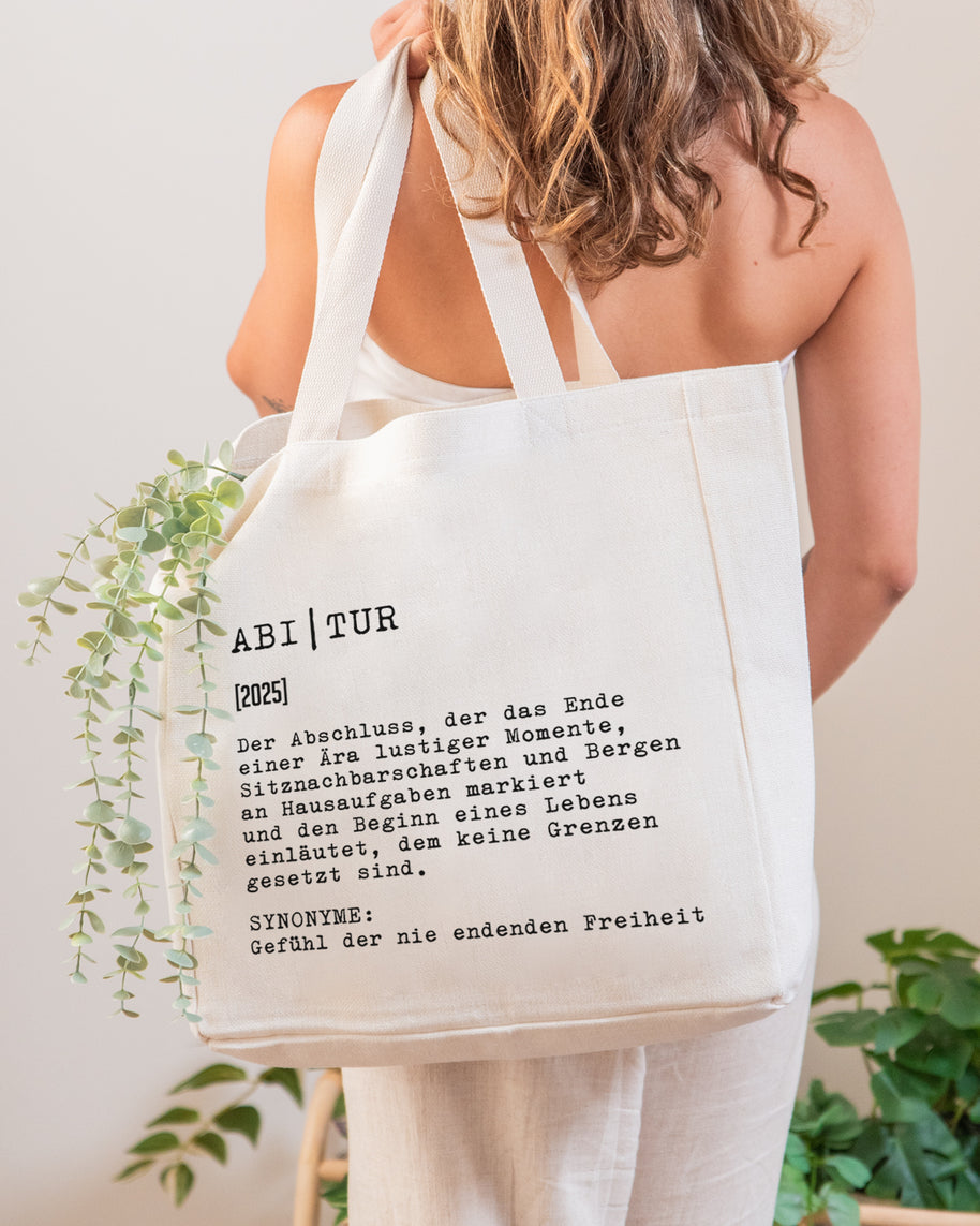Definition Abitur - Stofftasche