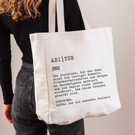 Definition Abitur - Stofftasche