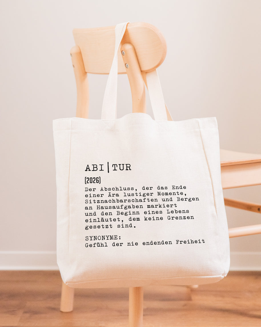 Definition Abitur - Stofftasche Stofftasche Lieblingskollegen®