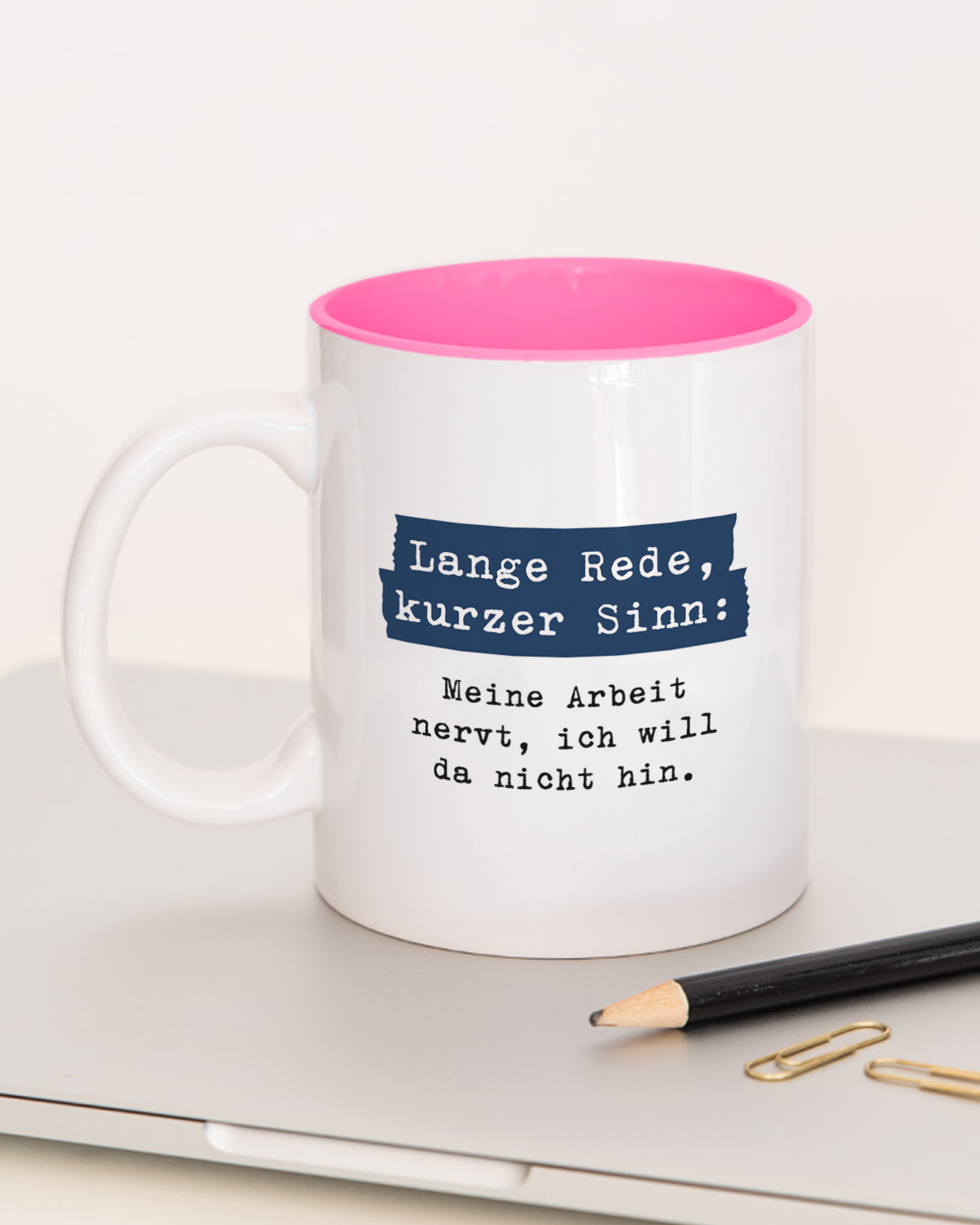 Lange Rede, kurzer Sinn - Tasse Pink Tasse Lieblingskollegen®
