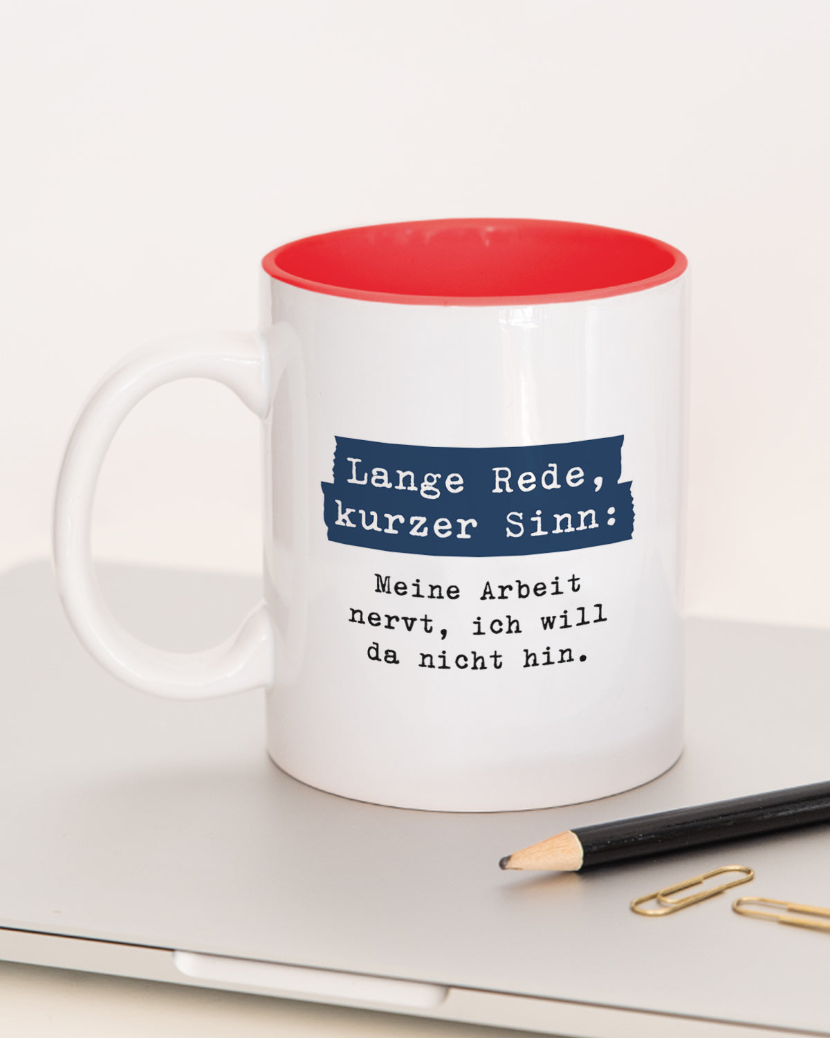Lange Rede, kurzer Sinn - Tasse Rot Tasse Lieblingskollegen®