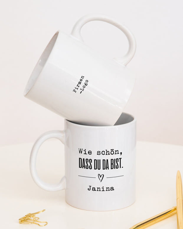 Wie schön, dass du da bist - Tasse
