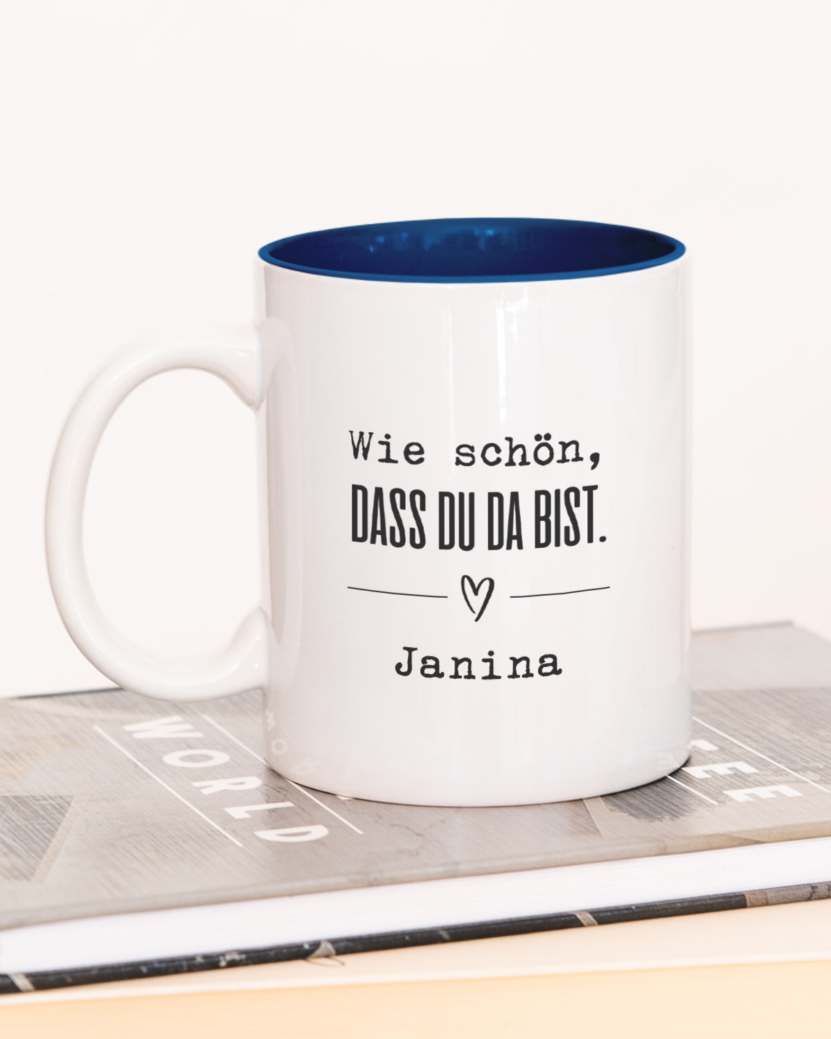 Wie schön, dass du da bist - Tasse Dunkelblau Tasse Lieblingskollegen®