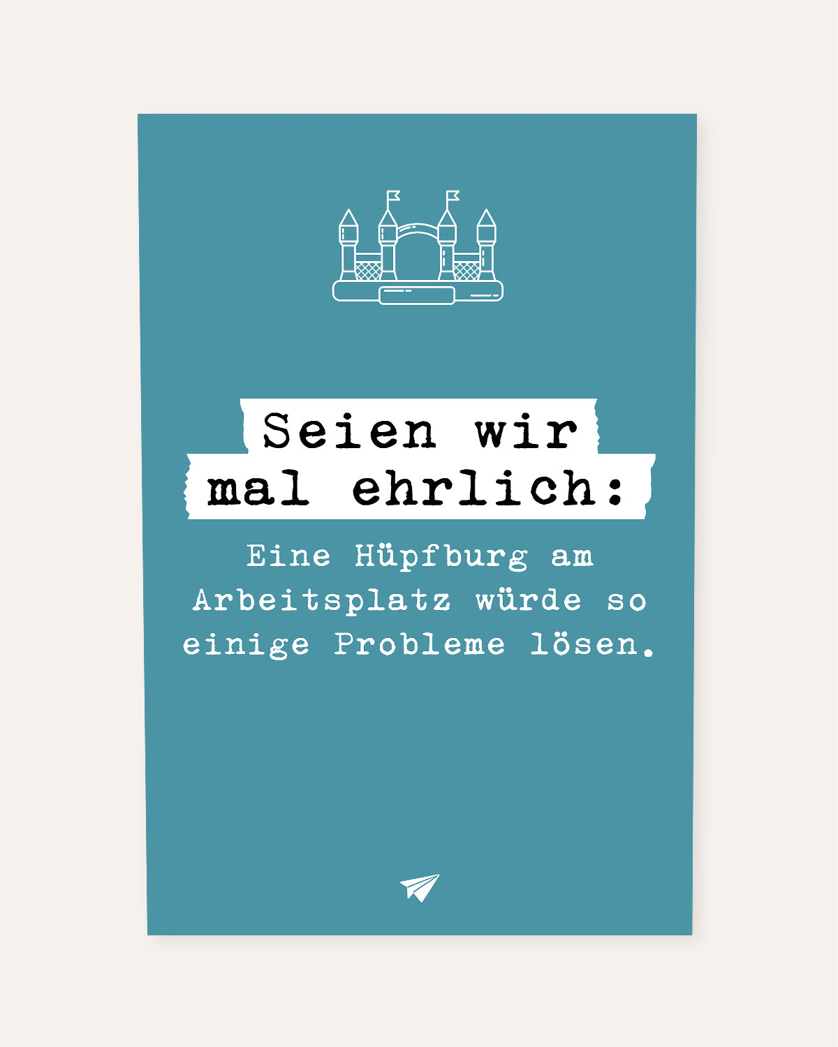 Hüpfburg - Poster Poster Lieblingskollegen®