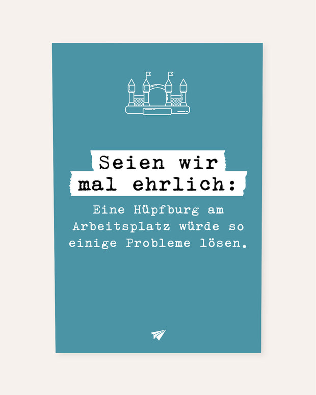 Hüpfburg - Poster Poster Lieblingskollegen