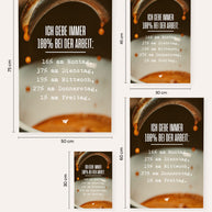 Ich gebe immer 100% bei der Arbeit - Poster