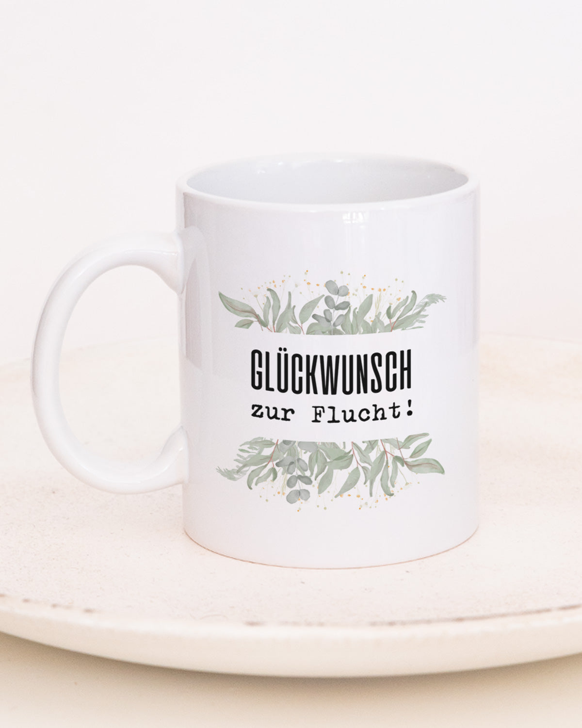 Glückwunsch zur Flucht! - Tasse Tasse Lieblingskollegen®