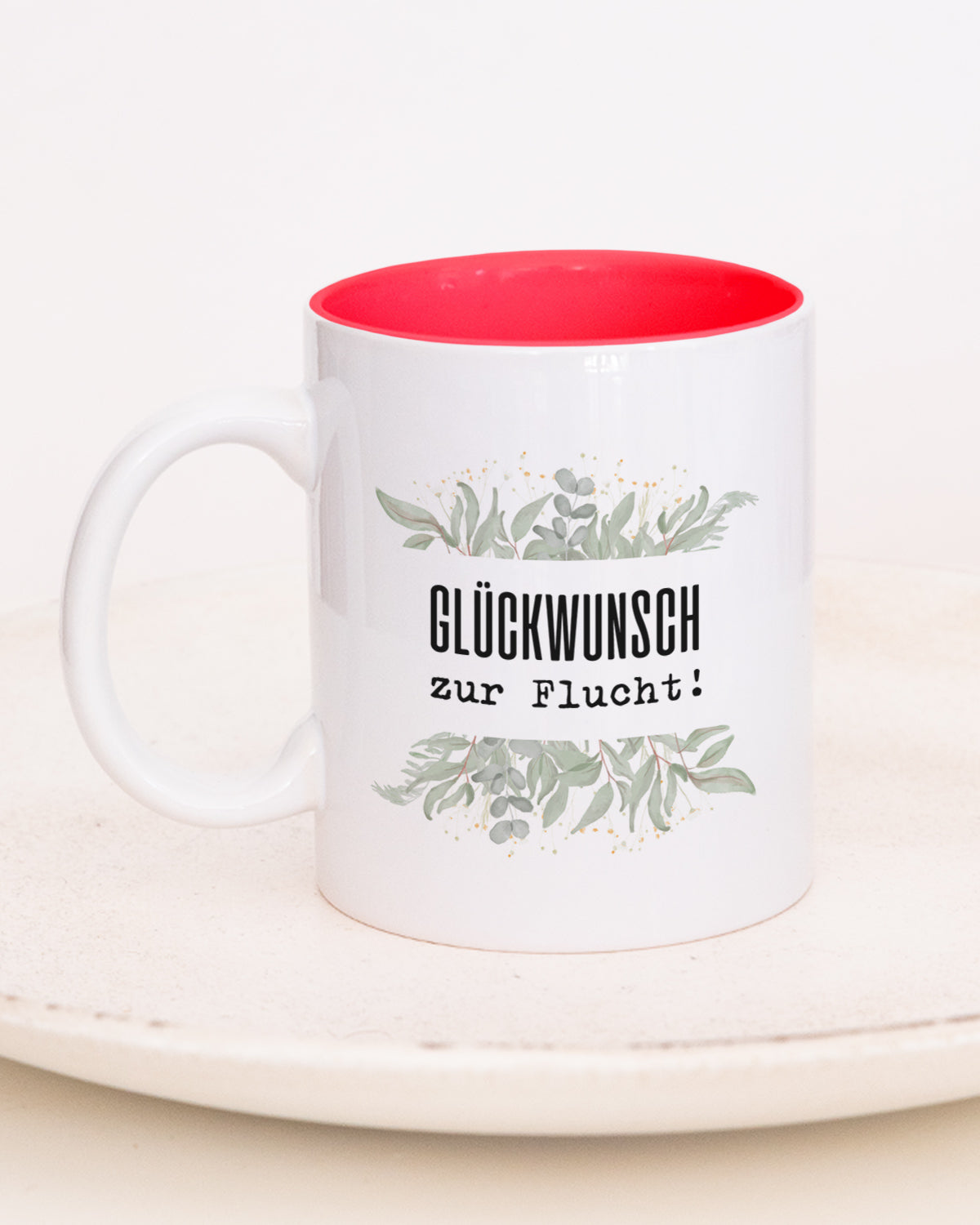 Glückwunsch zur Flucht! - Tasse Rot Tasse Lieblingskollegen®