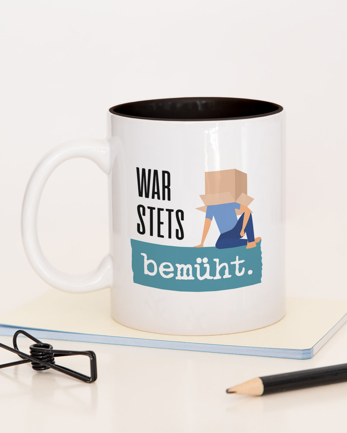 War stets bemüht! - Tasse Schwarz Tasse Lieblingskollegen®