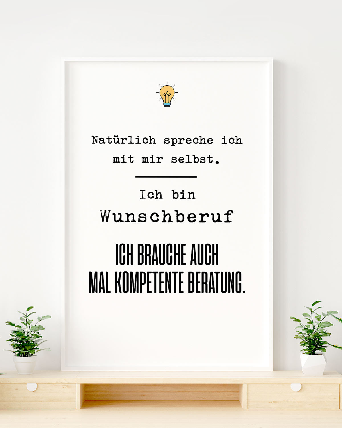 Natürlich spreche ich mit mir selbst - personalisierbares Poster Poster Lieblingskollegen®
