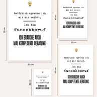Natürlich spreche ich mit mir selbst - personalisierbares Poster