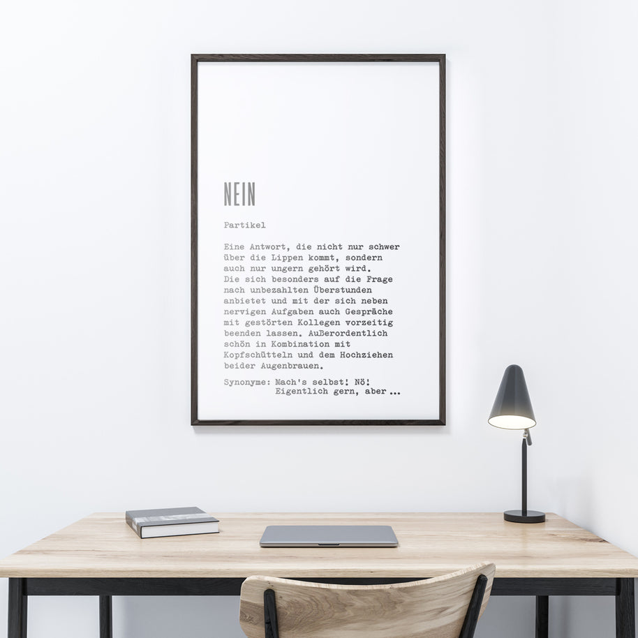 Poster Definition Nein 