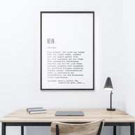 Poster Definition Nein 