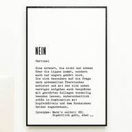 Definition Nein - Poster