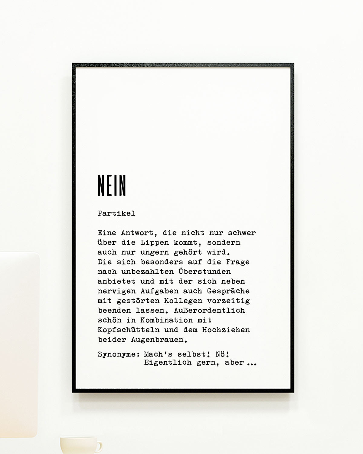 Definition Nein - Poster Poster Lieblingskollegen®