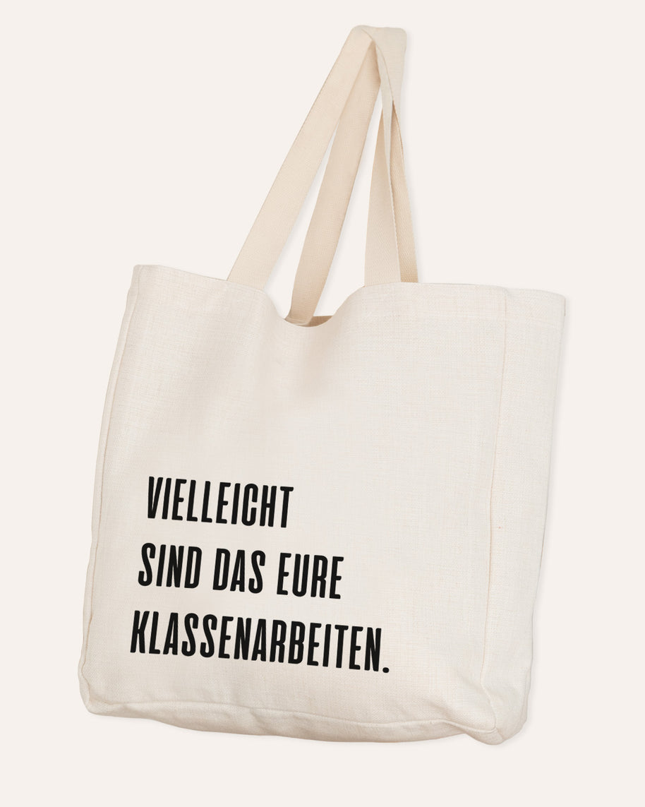Motiv: Klassenarbeiten - VS" Stofftasche