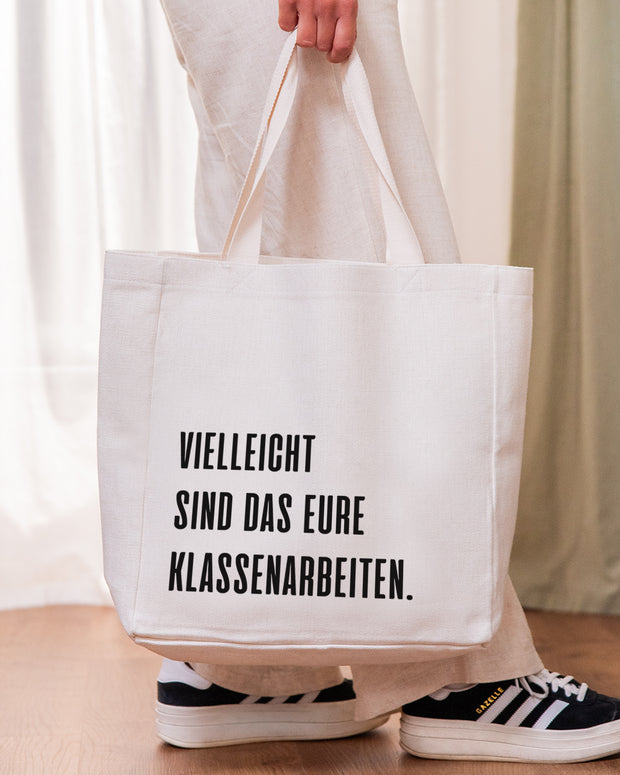 Motiv: Klassenarbeiten - VS" Stofftasche