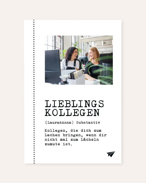 Definition Lieblingskollegen - Foto-Poster