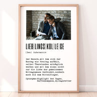 Definition Lieblingskollege - Foto-Poster