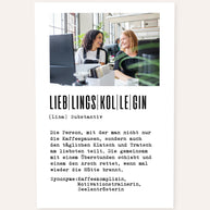 Definition Lieblingskollegin - Foto-Poster