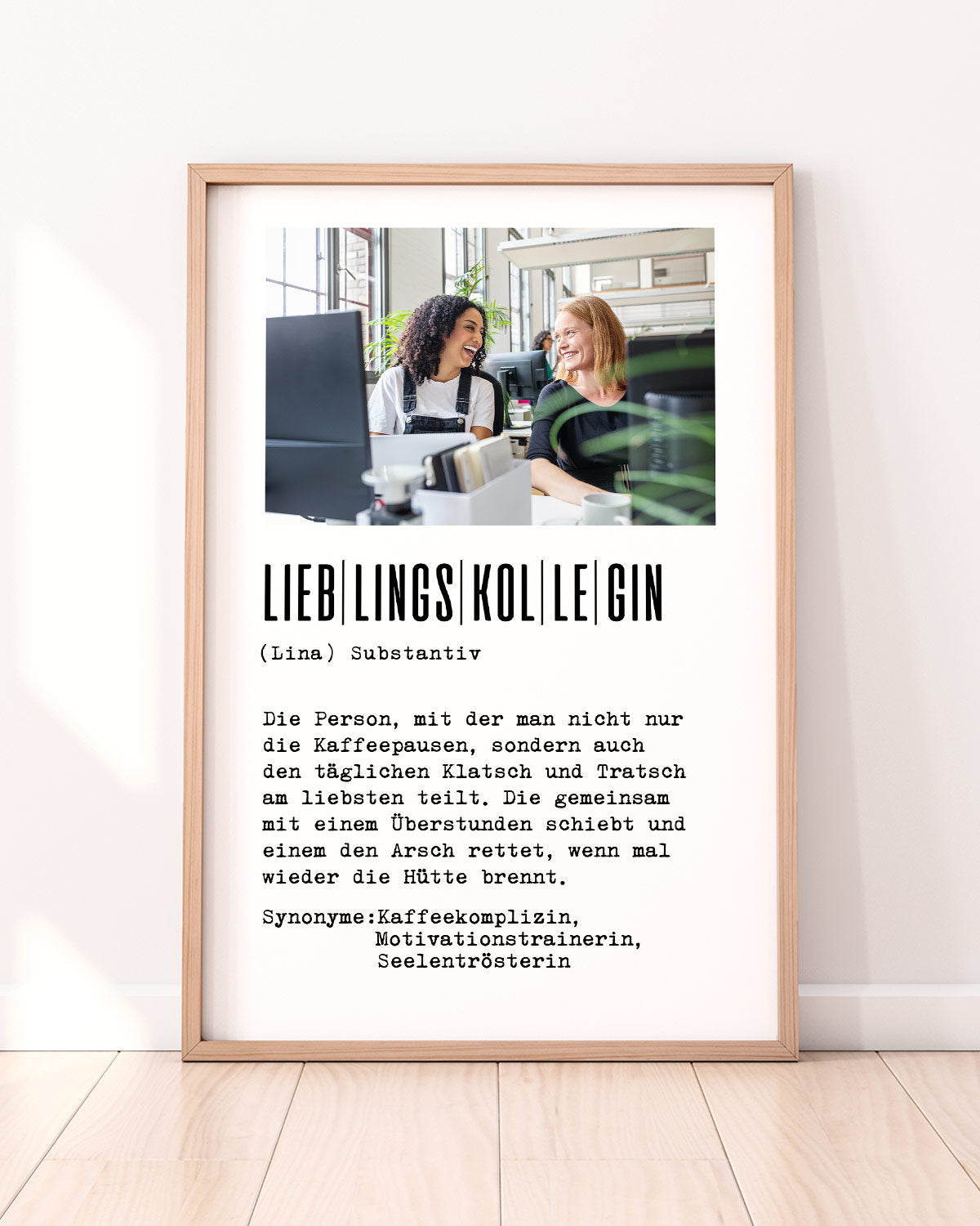 Definition Lieblingskollegin - Foto-Poster Poster Lieblingskollegen®